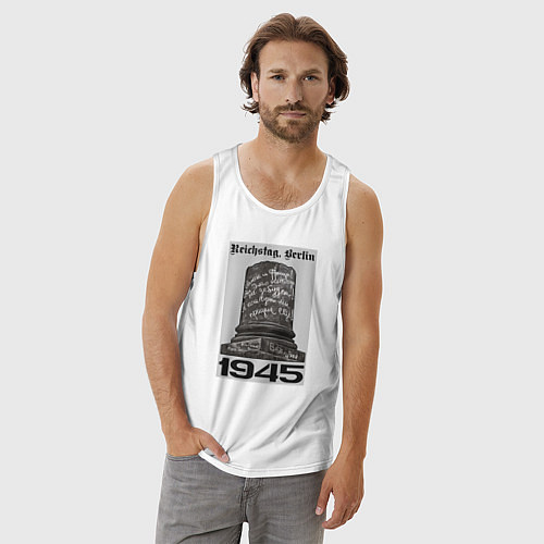 Мужская майка Колонна рейхтага / Белый – фото 3