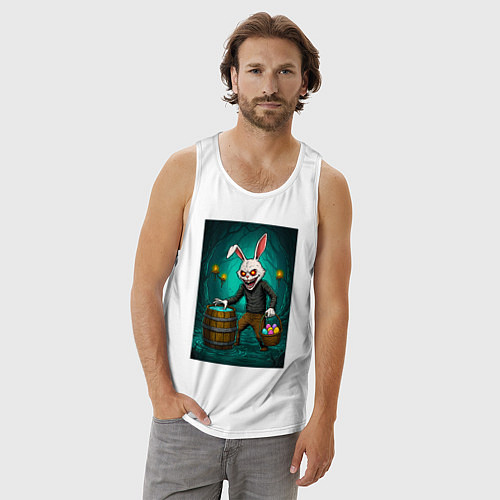 Мужская майка Кошмар на Пасху / Белый – фото 3