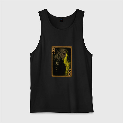 Мужская майка Карта Аскейра Калионора: король треф / Черный – фото 1