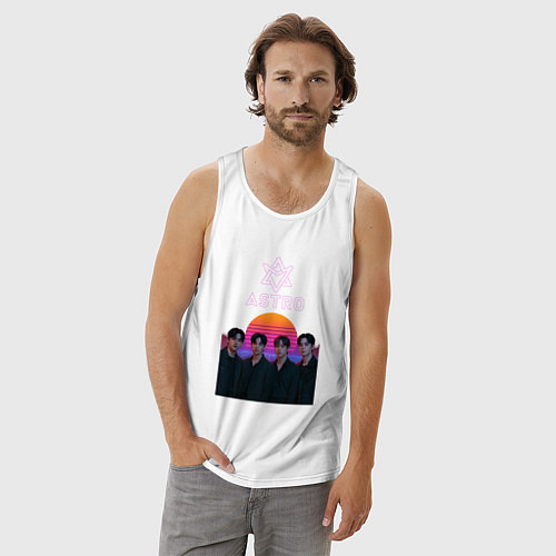 Мужская майка Astro retro / Белый – фото 3