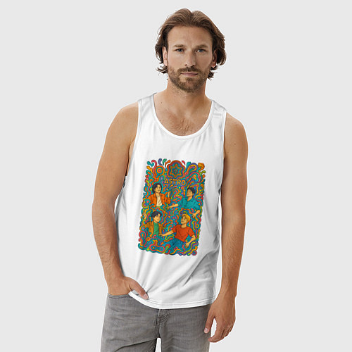 Мужская майка Astro психоделика / Белый – фото 3