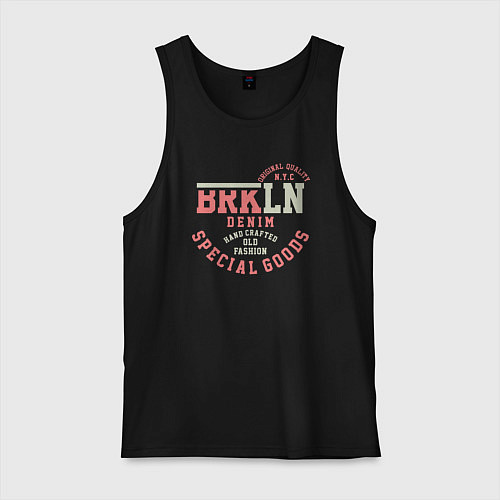 Мужская майка Brooklyn denim / Черный – фото 1