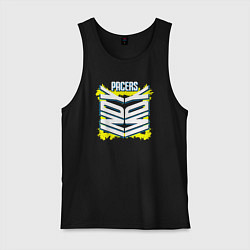 Майка мужская хлопок Indy Pacers, цвет: черный