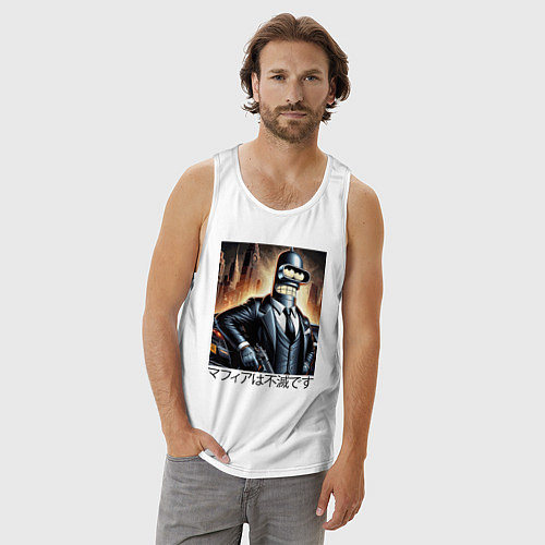 Мужская майка Бендер - мафия бессмертна / Белый – фото 3