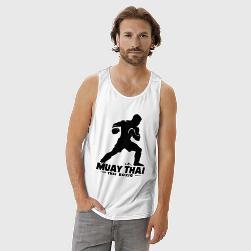 Мужская майка Муай Тай сила и мощь тайского бокса / Белый – фото 3