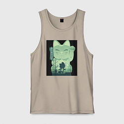 Майка мужская хлопок Neko Turbo Granny Dandadan, цвет: миндальный