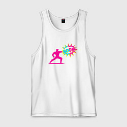 Майка мужская хлопок Boom, цвет: белый