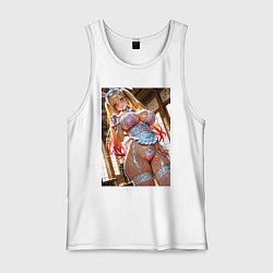 Майка мужская хлопок Марин Китагава в откровенном наряде кролика-горнич, цвет: белый