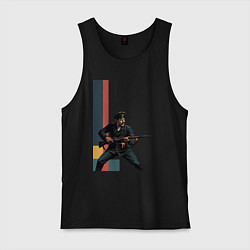 Мужская майка Поп-арт, белогвардеец