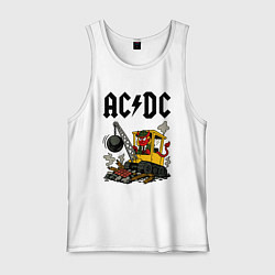 Майка мужская хлопок ACDC Ballbreaker World Tour, цвет: белый