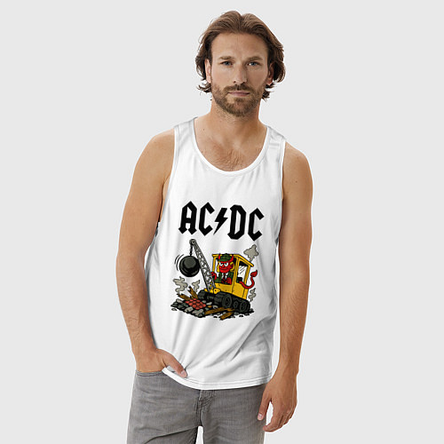 Мужская майка ACDC Ballbreaker World Tour / Белый – фото 3