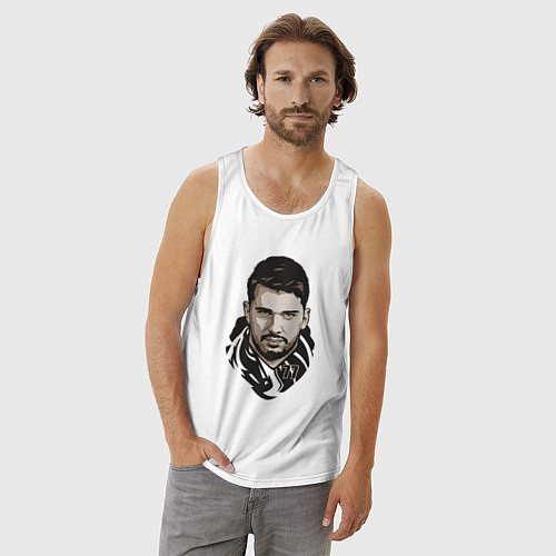 Мужская майка Лука 77 / Белый – фото 3