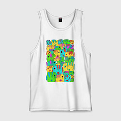 Мужская майка Яркие тропические рыбки