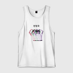 Майка мужская хлопок Чонгук трио, цвет: белый