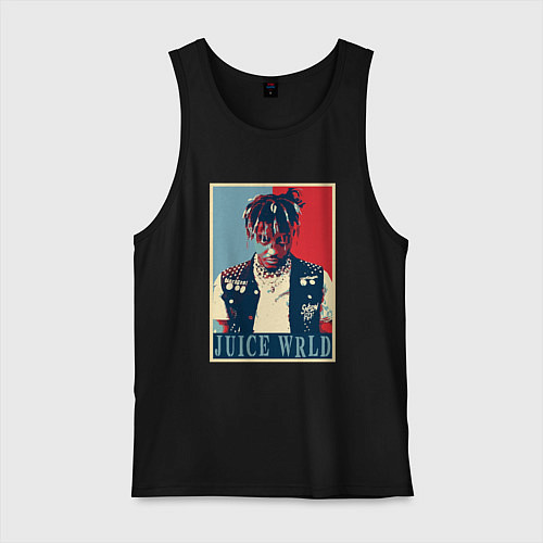 Мужская майка Rapper Juice WRLD / Черный – фото 1