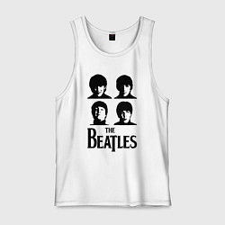Майка мужская хлопок Beatles исполнители, цвет: белый