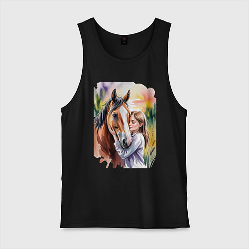 Мужская майка Доверие / Черный – фото 1