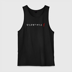 Майка мужская хлопок Silent hill f logo, цвет: черный