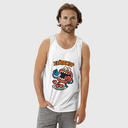 Мужская майка Хайпожор / Белый – фото 3