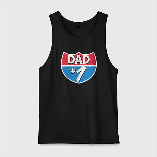 Мужская майка Dad 1 / Черный – фото 1