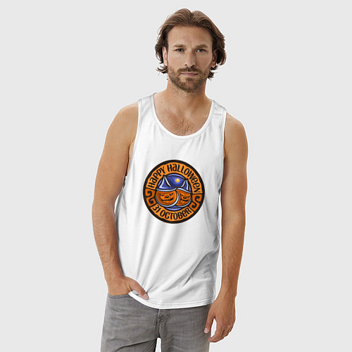 Мужская майка Хэллоуин 31 октября / Белый – фото 3