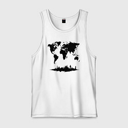 Мужская майка Мир в тени города