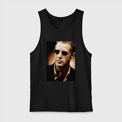 Майка мужская хлопок Крёстный отец - Аль Пачино, цвет: черный