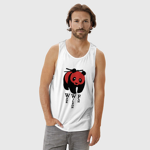 Мужская майка Фанат Дэдпула / Белый – фото 3