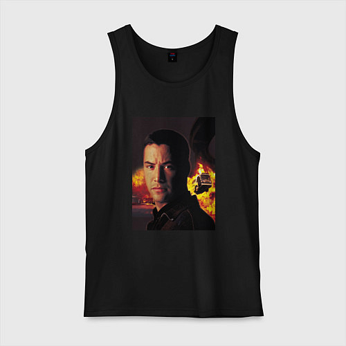 Мужская майка Скорость - Киану Ривз / Черный – фото 1