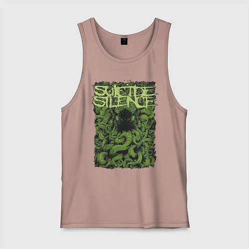 Мужская майка Suicide Silence / Пыльно-розовый – фото 1