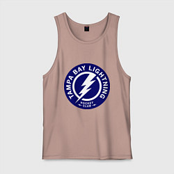 Майка мужская хлопок HC Tampa Bay Lightning, цвет: пыльно-розовый