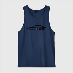 Майка мужская хлопок BMW M5, цвет: тёмно-синий
