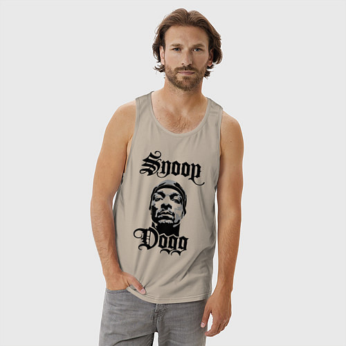 Мужская майка Snoop Dogg Face / Миндальный – фото 3