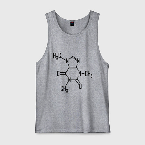 Мужская майка Кофеин формула / Меланж – фото 1