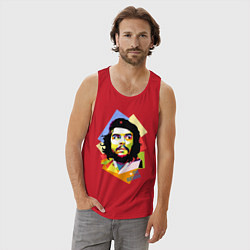 Майка мужская хлопок Che Guevara Art, цвет: красный — фото 2