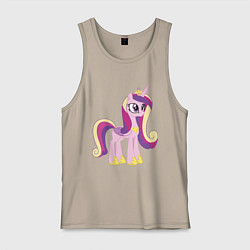 Майка мужская хлопок Принцесса Каденс, цвет: миндальный