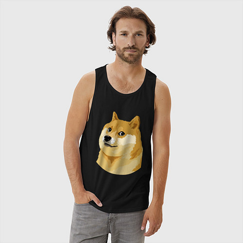 Мужская майка Doge / Черный – фото 3
