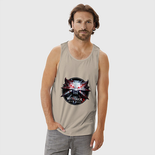 Мужская майка The Witcher 3 / Миндальный – фото 3