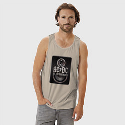 Майка мужская хлопок AC/DC: Let there be rock, цвет: миндальный — фото 2