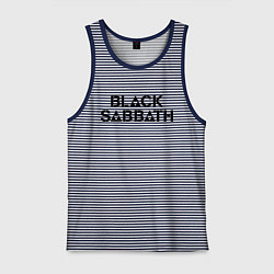 Майка мужская хлопок Black Sabbath, цвет: синяя тельняшка
