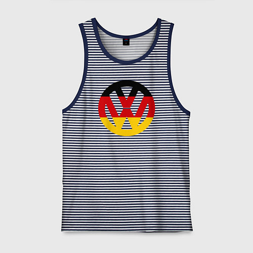 Мужская майка Wolksvagen / Синяя тельняшка – фото 1