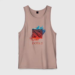 Майка мужская хлопок Dota 2 Shadows, цвет: пыльно-розовый