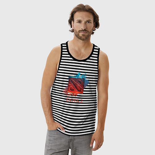 Мужская майка Dota 2 Shadows / Черная тельняшка – фото 3