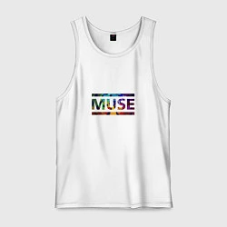 Майка мужская хлопок Muse Colour, цвет: белый