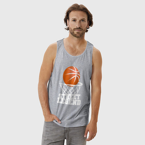 Мужская майка Баскетбол / Меланж – фото 3