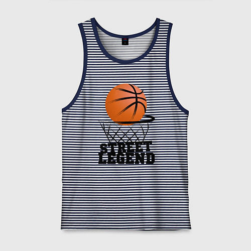 Мужская майка Баскетбол / Синяя тельняшка – фото 1