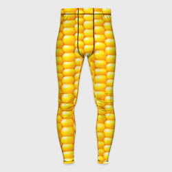Тайтсы мужские Сладкая вареная кукуруза, цвет: 3D-принт