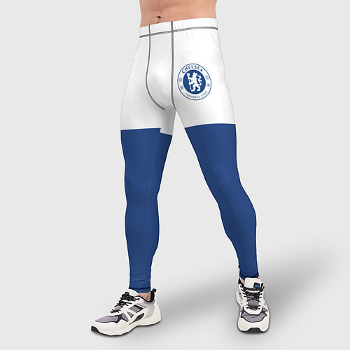 Мужские тайтсы Chelsea FC: Light Blue / 3D-принт – фото 3