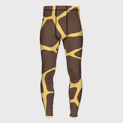 Тайтсы мужские Окрас жирафа, цвет: 3D-принт