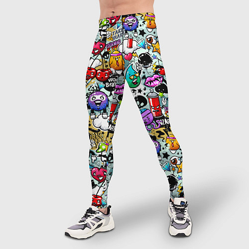 Мужские тайтсы Stickerboom / 3D-принт – фото 3